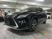 Recon RECON 2018 Lexus RX300 2.0 F Sport SUV / Power Boot / Sunroof / Leather Seat / HUD / 4 CAM / CHARGING TRAY / REAR SEAT ELECTRIC / 5 YEARS WARRANTY . - Cars for sale