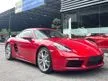 Recon 2020 Porsche 718 2.0 Cayman Coupe#BOSE#20 Carrera S Rims#Red Leather#Super Sport Seats#Sport Chrono#Sport Exhaust#PDLS Plus With LED Headlights