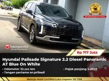 2023 Hyundai Palisade 2.2 Signature SUV Diesel Panoramic AT Blue On White Pemakaian 2024 NIK 2023 [ GARANSI 5T