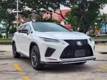 2021 Lexus RX 300 2.0 F Sport SUV (FULL SPEC) MARK LEVINSON SOUND SYSTEM, 2ND ROW POWER SEAT, WIRELESS CHARGER, RED LEATHER SEAT, PANORAMIC ROOF
