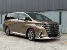 2024 Toyota Alphard 2.5 Z MPV DIM BSM HUD SUNROOF AUTO PARKING SPARE TYRE GRADE 6A JAPAN 1K+ KM ONLY LIKE NEW CAR UNREG