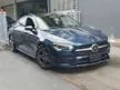 Recon 2020 Mercedes-Benz CLA180 1.3 AMG Line Coupe (Dark Blue) - Cars for sale