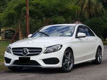 UNREGISTER 2015 MERCEDES C180 CGI (A) C205 LATEST MODEL ORIGINAL AMG SUPER HIGH SPEC 7 G-TRONIC! DISTRONIC PLUS