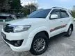 Used 2014/2015 Toyota Fortuner 2.7 V TRD Sportivo/GREAT DEAL/FULL SERVICE RECORD AT TOYOTA/TRD SPORTIVO ORIGINAL BODY KITS/FULL LEATHER SEATS/REVERSE CAMERA/NIC - Cars for sale