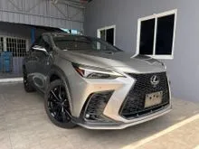 2022 Lexus NX 350 2.4 F Sport,  Sonic Titanium, Black Int, DIM, BSM, HUD, GRADE 5A