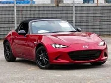 Ready Stock ND3 2024 Mazda Roadster MX5 1.5 S Special Package (A) New Facelift ND3, New Screen System, New Facelift LED Headlights, Reverse Camera,BSM