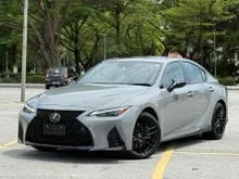2023 Lexus IS 300 2.0 F Sport Mode Black 3 Sedan TITANIUM CARBIDE GRAY / BLACK ULTRASUEDE LEATHER / SUNROOF / 4CAM / 19 INCH BBS RIM / IS300