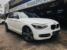 BMW 118I M-SPORT NEW FACELIFT 1 YR WARRANTY 2014,CRYSTAL WHITE IN COLOUR,SMOOTH ENGINE GEAR BOX,M-SPORT RIMS,SELDOM USE,ONE DATIN OWNER