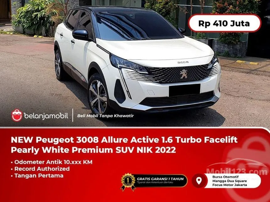 Jual Mobil Peugeot 3008 2022 Active 1.6 di DKI Jakarta Automatic SUV Putih Rp 410.000.000