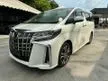 Recon 2019 Toyota Alphard 2.5 SC (A) SUNROOF FULL LEATHER PILOT SEATS NEW FACELIFT JAPAN SPEC UNREGS