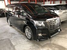 2016 Toyota Alphard 2.5 Type black sa s a 2 monitor