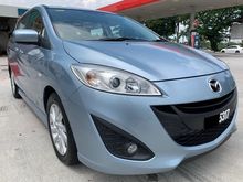2012/2013 Mazda 5 2.0 MPV 7 SEATED,1 OWNER CAR KING,ORI LOW MILEAGE,LEATHER SEAT,2 POWER DOOR,SUNROOF,TEST DRIVE WELCOME.