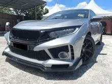 2017 Honda Civic 1.8 S i-VTEC (A) , FULL SERVICE , FREE SERVICE IN HONDA , WARRANTY TILL 2022 , LED HEADLAMP , SPORT RIM ** 1 OWNER , TIPTOP **