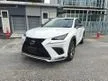 Recon 2019 Lexus NX300 2.0 F Sport SUV SUNROOF