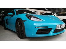 2017 Porsche 718 2.0 Cayman Coupe / SPORT EXHAUST / CARBON SEATS / LOW MILEAGE 6A CONDITION / DON'T MISS OUT THIS TIME