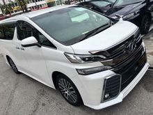 2015 Toyota Vellfire 2.5 ZG HomeTheater Auto Parking
