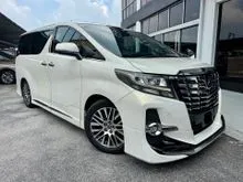 2016 Toyota Alphard 2.5 SC MODELISTA BODYKITS SUNROOF ALPINE PLAYER ROOF MONITOR PILOT SEATS GOOD CONDITION USED