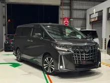 2020 Toyota Alphard 2.5 G SC / Brown Colour / 34,865 KM / Sunroof / Rear TV / 360 Camera / Pilot Seats / Ventilated Seats
