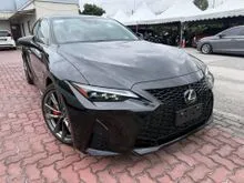 2022 Lexus IS 300 2.0 F Sport Sedan BLACK & RED SEAT