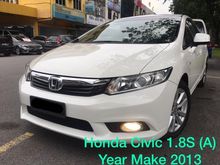 Year Make 2013 Honda Civic 1.8 S i-VTEC (A) Full Service Record OTR