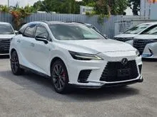 OFFER UNREG 2023 Lexus RX 350 2.4 F Sport Handling SUV WHITE/ PROCESSING FEE RM1350/ FREE 6 YEAR WARRANTY
