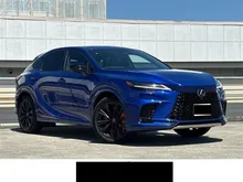 2023 Lexus RX 500h 2.4 F Sport Performance 4WD, 14-inch display audio, HUD, Lexus Safety System+, Advanced Park, RARE COLOUR, INCOMING STOCK