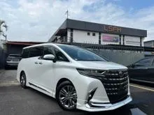 2024 Toyota Alphard 2.5 Z FULLY LOADED HIGH SPEC GRADE 5A UNIT ORI MDLS KIT ROOF HUD SIDE STEP DIM BSM ROF MONITOR