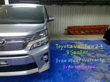 #Full Loan# 2012 Toyota Vellfire 2.4 Z MPV + 2 Power Door + 8 Seater + 3Year Warranty + Free 3M Tinted