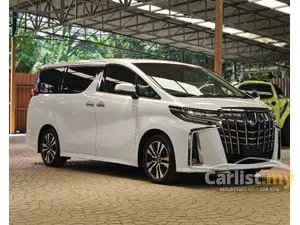 2021 Toyota Alphard 2.5 G SC Package MPV, GRADE 4.5A, ORI 26K KM, SUNROOF MOONROOF, REVERSE CAMERA, ANDROID AUTO & APPLE CAR PLAY SYSTEM, 3 LED