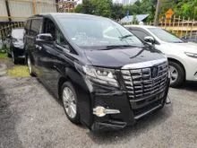 ACIK Recon Unreg 2017 TOYOTA ALPHARD S 2.5 Black Carrozeria Pioneer Player