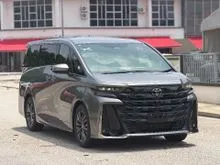 2025 Toyota Vellfire 2.4 Z Premier Japan Spec Grade SA NEW Car Condition Rare Grey Colour with Universal SideStep, Moonroof, HUD and More...