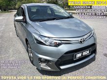 2014 Toyota Vios 1.5 TRD Sportivo (A) ORIGINAL TRD LEATHER SEAT BODYKIT PERFECT CONDITION
