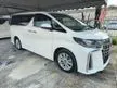 Recon 2019 Toyota Alphard 2.5 SA / FULL SET ALPINE BIG MONITOR / 2 POWER DOOR / 7 SEATER / 29K KM ONY/2019 UNREGISTER