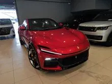 (Ready Stock, Welcome To Viewing) 2024 Ferrari Purosangue 6.5 V12 715Hp (3,190-Miles Mileage, Special 4-Layer Rosso Magma Colours, Full PPF)