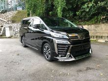 2018 AUTO PARKING JBL 3LED DIM BSM LEATHER PRE CRASH Toyota Vellfire 2.5 ZG UNREG