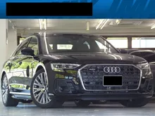 2024 Audi A8 3.0 55 TFSI Quattro 4WD Late Model, S-Line Styling, S-Line Interior Plus, Black Leather, Panoramic Sunroof, B&O Sound, INCOMING STOCK