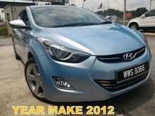 2012 Hyundai Elantra 1.8 Premium (A) PERFECT CONDITION ORIGINAL PAINT SUNROOF REVERSE CAMERA GPS LEATHER SEAT (FULL SPEC)