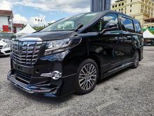 2016 Toyota Alphard 2.5 SC SUNROOF FULL ALPINE MODELLISTA KIT PRE CRASH