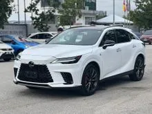 2023 Lexus RX 350 2.4 F Sport SUV Tiptop Condition Japan Spec With Panoramic Roof, Mark Levinson, Orange Caliper And More Open For Booking
