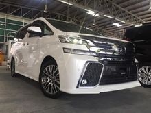 TOYOTA VELLFIRE 2.5 ZG UNREG 2016 FULL SPEC 333K WITH GST