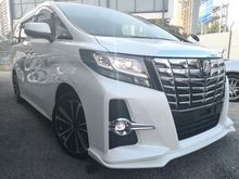 OFFER 2016 Toyota Alphard 2.5 SC Pre Crash Sun Roof 19 Japan Rim