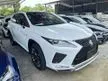 Recon 2021 Lexus RX300 2.0 F Sport SUV # GRADE 5A, RED LEATHER, PANORAMIC ROOF, 4 EYE LED, 360 CAMERA, 10 UNIT