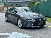 2022 21K KM 360 SURROUND CAMERA BROWN BLACK INT APPLE CAR PLAY BSM PRE CRASH RADAR CRUISE CONTROL NEW MODEL Lexus IS300 2.0 Luxury Sedan UNREG