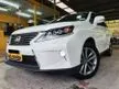 Used 2012/2017 Lexus RX270 2.7 SUV (A) SunRoof / Rear Power Boot / Nice Car Plate Number AAAA / Original Car Paint / Reverse Camera / New Facelift / 1Own