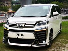 2019 Toyota Vellfire zg 2.5 MPV -FREE 5 YEARS WARRANTY+VKOOL TINTED+MODELISTA BODY KIT- SUNROOF/PRE-CRASH/BLIND SPOT/F.D.M/LANE ASSIST#Max 012-2016830