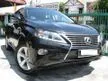 Used 2012 Lexus RX270 2.7 (A) 6 Speed Ori New Facelift Black Leather Interior Power Boot Push Start Keyless Entry Interior Like New Well Maintained