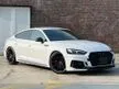 Recon 2019 Audi RS5 2.9 Sportback TFSI Quattro/ Grade 5A/ 8k Super Low Mileage/ Japan Spec/ Glacier White Metallic/ RS Design Package/ RS Exhaust