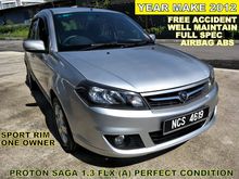 2012 Proton Saga 1.3 FLX (A) PERFECT CONDITION WELL MAINTAIN