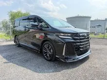 Full Black Leather, GR Aero Kit, Roof monitor, HUD, DIM, Sunroof, Spare Tyre, 25k km only, 2024 Toyota Vellfire 2.4 Z Premier MPV