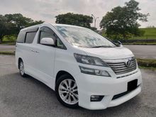 2010/15 Toyota Vellfire 2.4 (A) Z Platinum MPV POWET BOOT TIPTOP CONDITIONS LOW MILEAGE ACCIDENT FREE